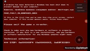 windows xp kill screen but Roblox