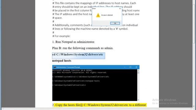 Fix Access denied when editing hosts file in Windows смотреть онлайн