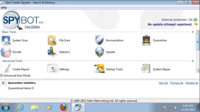 Spybot -- Search & Destroy Portable Full Download смотреть онлайн