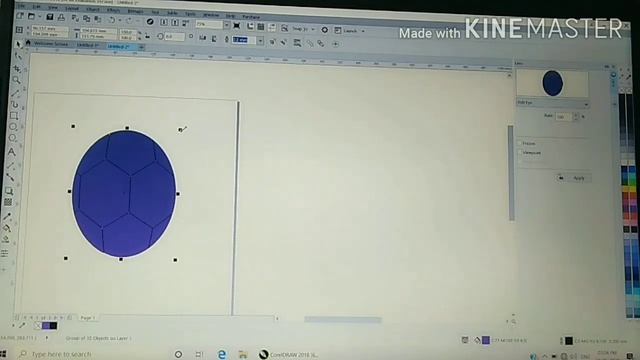 How to make Football on coreldraw.....✓✓ смотреть онлайн