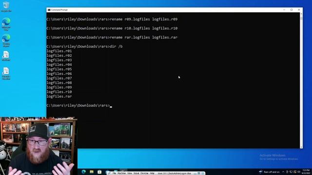 CommandPrompt 02 creating for loops, using environmentals, and creating a batch file