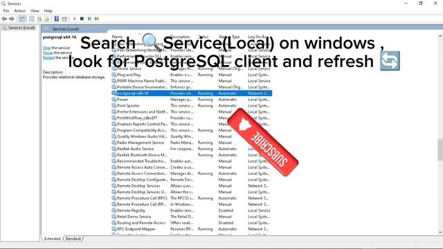 PostgreSQL admin not working on windows after installation.