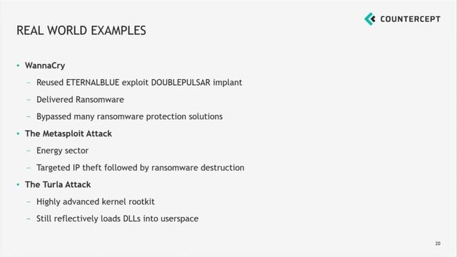 BlueHat v18 Memory Resident Implants Code injection is alive and well смотреть онлайн