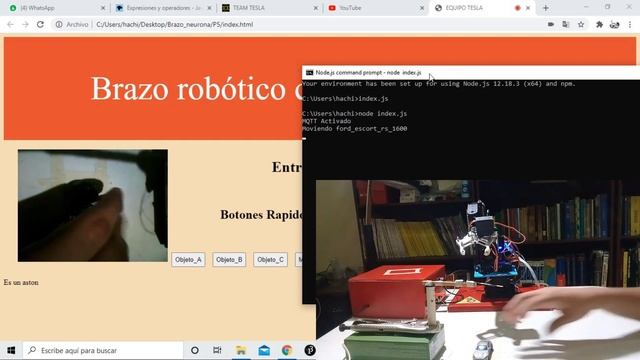 Brazo robótico con inteligencia artificial- Robotic arm with artificial intelligence. |TEAM TESLA смотреть онлайн