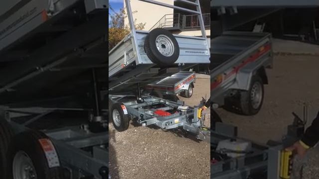 Tribenne électrique 3500 kg avec timon réglable automatique смотреть онлайн