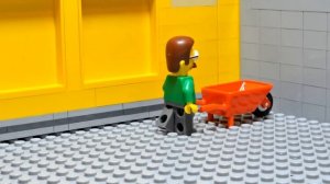 Lego Simpsons Shopping Movie. Homer Simpson in Kwik E Mart. Never eat Homer Simpson's Donuts.