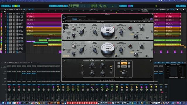 MacOS Big Sur + Logic Pro X 10.6 + Waves Abbey Road RS-124 смотреть онлайн