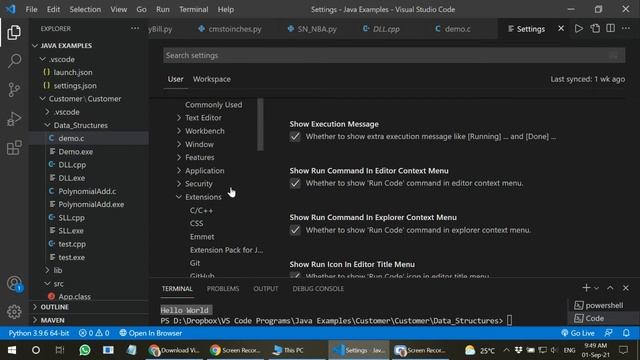 How to execute C/C++ Programs on VS Code 2019?