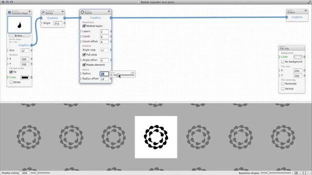 PatterNodes multi-layer radial repetitions demo смотреть онлайн