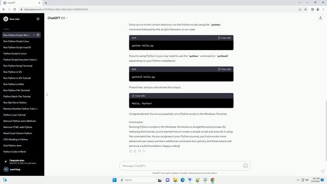 how to run a python script in terminal windows смотреть онлайн
