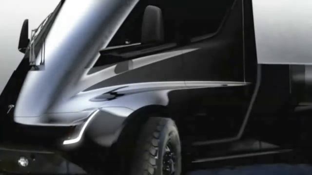 Tesla pickup truck looks like a mini Tesla semi with a giant bed смотреть онлайн