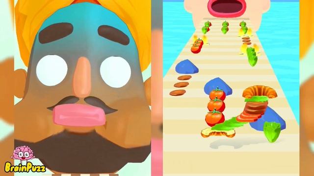 Sandwich Runner VS Silly Sandwich Dash - All Level Gameplay Walkthrough iOS, Android NEW UPDATE