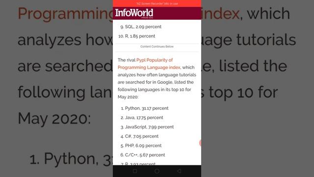 Top 10 programming language to learn 2020
