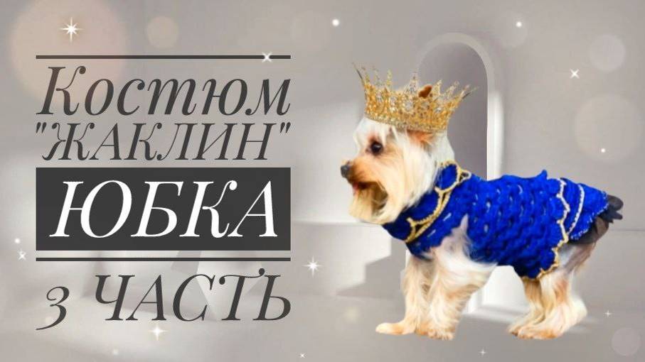 3 часть мастер-класса по вязанию крючком костюма для собак «Жаклин»: Юбка смотреть онлайн