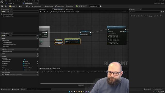 Unreal 5.4 - Blueprint - Инструменты для художников-#3-Книжная куча