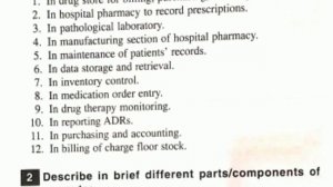 Hospital and Clinical Pharmacy Importent Question and answer.