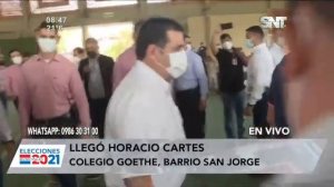 Horacio Cartes ejerció su derecho al voto