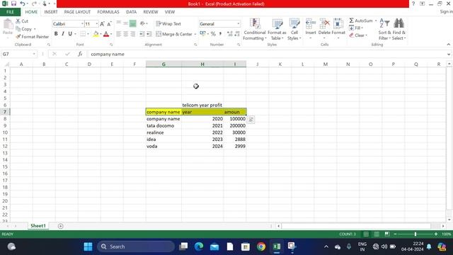 Excel Tutorial @computerwithchandan Chart -2024 New। Excel complete course in hindi-2024  Lesson 09