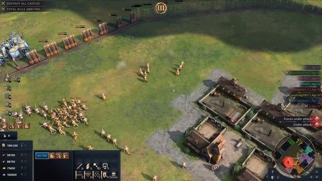 Age Of Empires 4 - 4v4 CBA MASSIVE BATTLE BETWEEN HUGE ARMIES | Multiplayer Gameplay