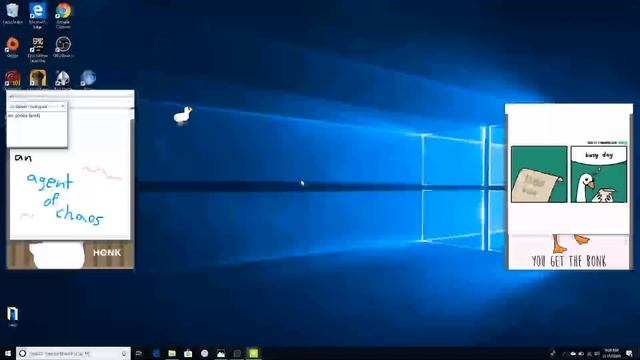 I let a goose destroy my desktop for 35 minutes (desktop goose gameplay) смотреть онлайн