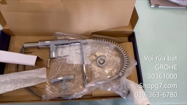 Vòi rửa bát GROHE Single Lever Sink Tap 30361000 - Made in Portugal смотреть онлайн