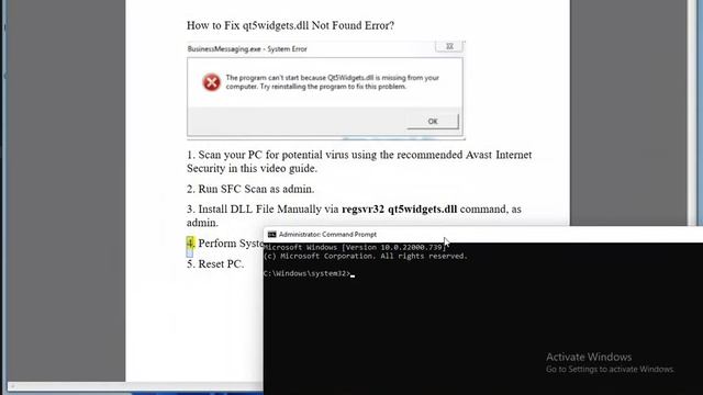 Fix qt5widgets.dll Not Found Error on Windows смотреть онлайн