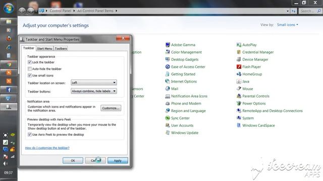 How to change task bar on window 7 смотреть онлайн