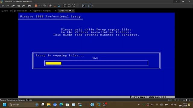 Installing Windows XP build 2250 смотреть онлайн