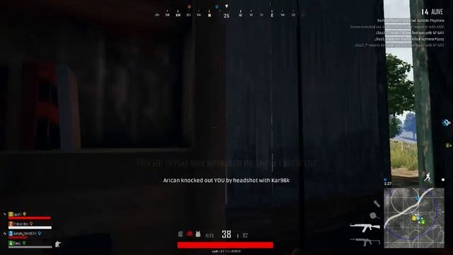 PLAYERUNKNOWN'S BATTLEGROUNDS: Self knockout | Снято с помощью GeForce GTX смотреть онлайн