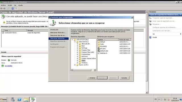 COPIAS DE SEGURIDAD EN WINDOWS SERVER 2008 смотреть онлайн
