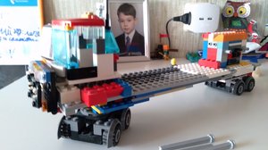 Обзор моей Lego самоделки (Лего - грузовик)