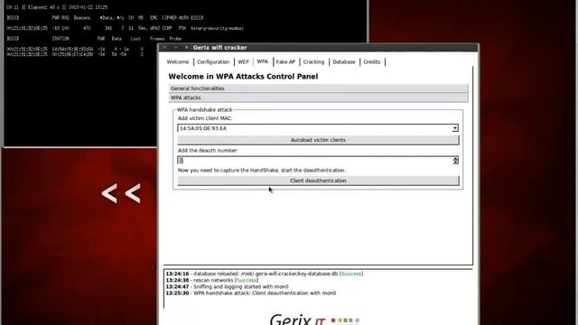 Crack WPA2 Password Using Gerix смотреть онлайн