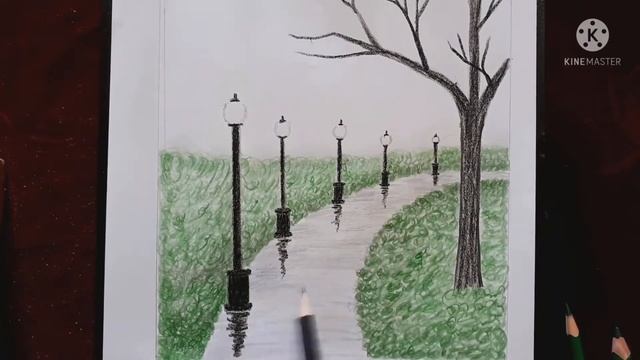 CITY DRAWING EASY Step by step / SHAHAR MANZARASIni chizish #3 смотреть онлайн