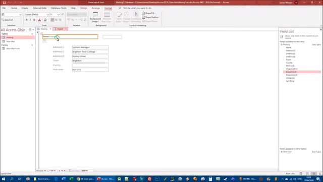 Using Microsoft Access - Section 7 - Forms смотреть онлайн