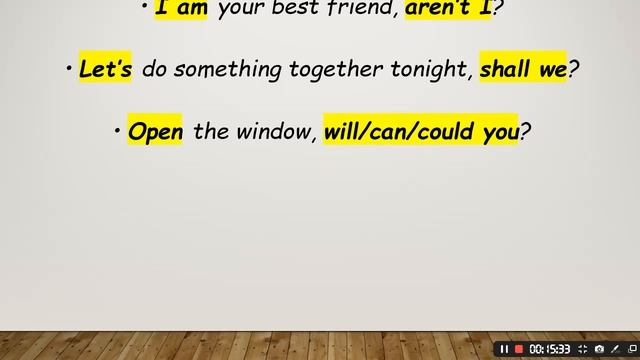 NEGATIVE QUESTIONS and QUESTION TAGS смотреть онлайн