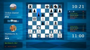 Chess Game Analysis: Humberto A - Ordon Daniel : 1-0 (By ChessFriends.com)