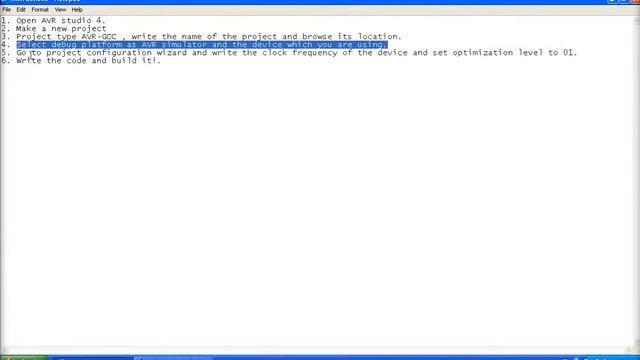 Basic setting in AVR studio 4.mp4 смотреть онлайн