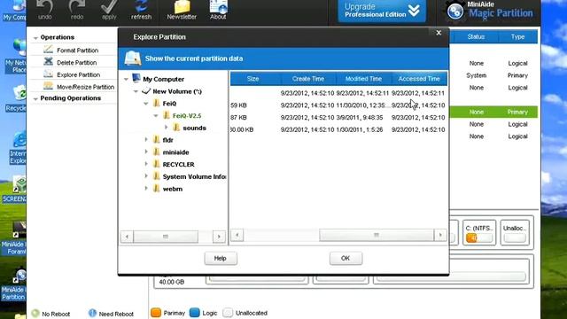 MiniAide how to explore partition смотреть онлайн