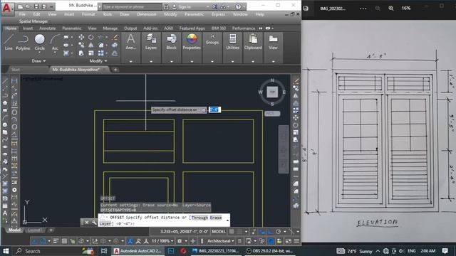 How to Draw a Simple Window with AutoCAD | CAD Drafting смотреть онлайн