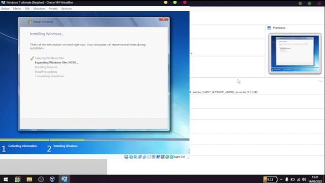 Tutorial Cara Menginstall Windows 7 ultimate Menggunakan Virtual Box смотреть онлайн