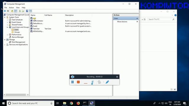 How to delete user account in window operating system | Account deletion | User deletion смотреть онлайн