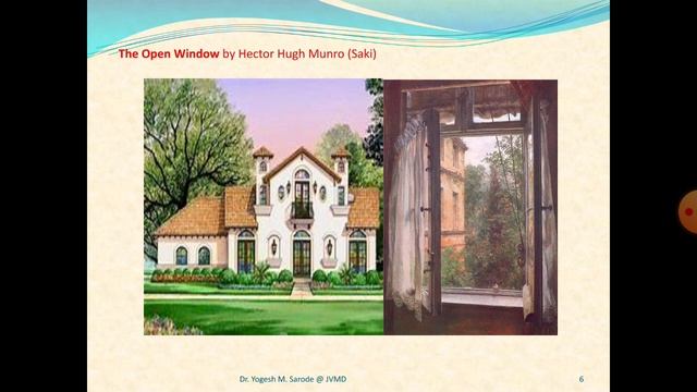 BA Sem V Compulsory English Short Story THE OPEN WINDOW Part C