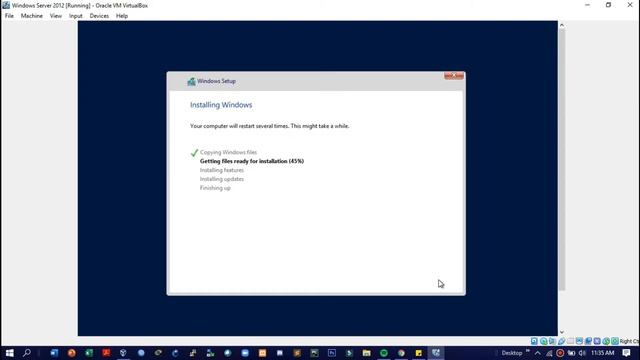 How To Install Windows Server 2012 | Virtual Box | Linux смотреть онлайн