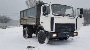 Наш Маз 5551 Сельхозник - Ямз 235 ТурбоДизель , первый раз за рулем грузовика