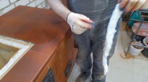 Финал, установка плиты под казан, пробная топка, разбор по количеству материалов и времени постройки