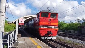 2ТЭ116-486 со сплоткой тепловозов 2ТЭ116-1634, 2ТЭ25КМ-0574, ТЭМ18ДМ-483.