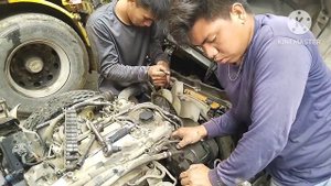 REPLACE TIMING COVER GASKET AND OIL SEAL FOR ISUZU  4JJ1 ENGINE PART1