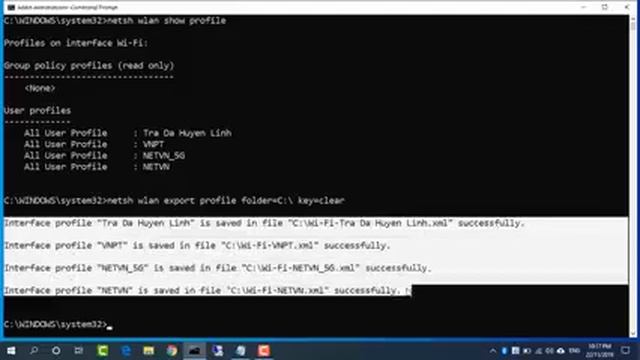CMD Find all Wi Fi passwords with only 1 command Windows 10 11 NETVN смотреть онлайн