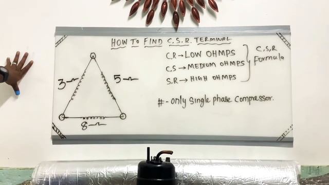 How To Find C,S,R Terminal In Compressor (Single phase) смотреть онлайн