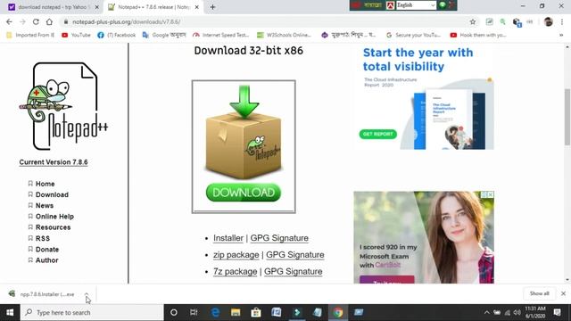 How To Download and Install Notepad++ software For Windows 10/7/8.1 || New Current Version 7.8.7 смотреть онлайн